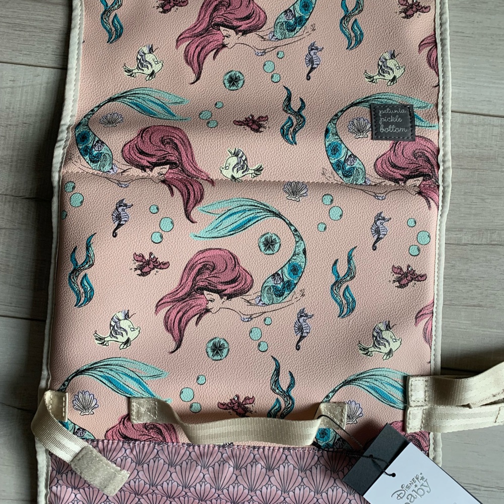 Little mermaid diaper and wipe holder brand new